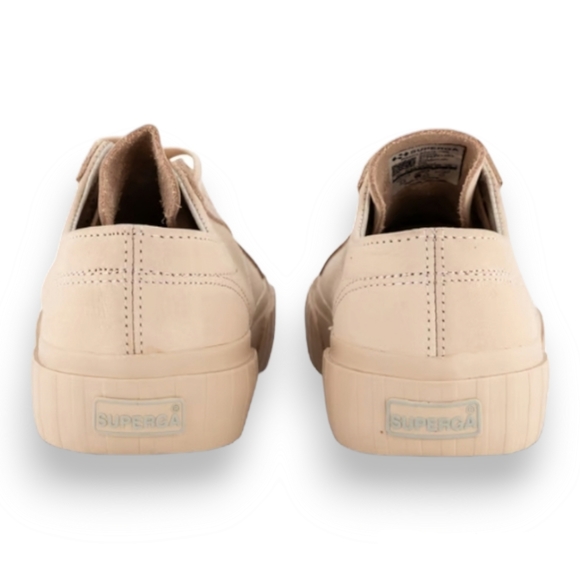 SUPERGA 2630 Stripe Buttersoft Shoes in Pink Blush-Green Iceberg - Picture 5 of 15